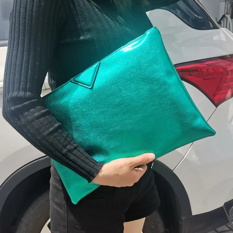 Metallic Hard Shell Evening Clutch