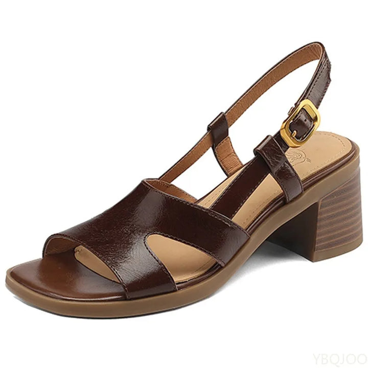 Vilma | 100% Leather Slingback Heels