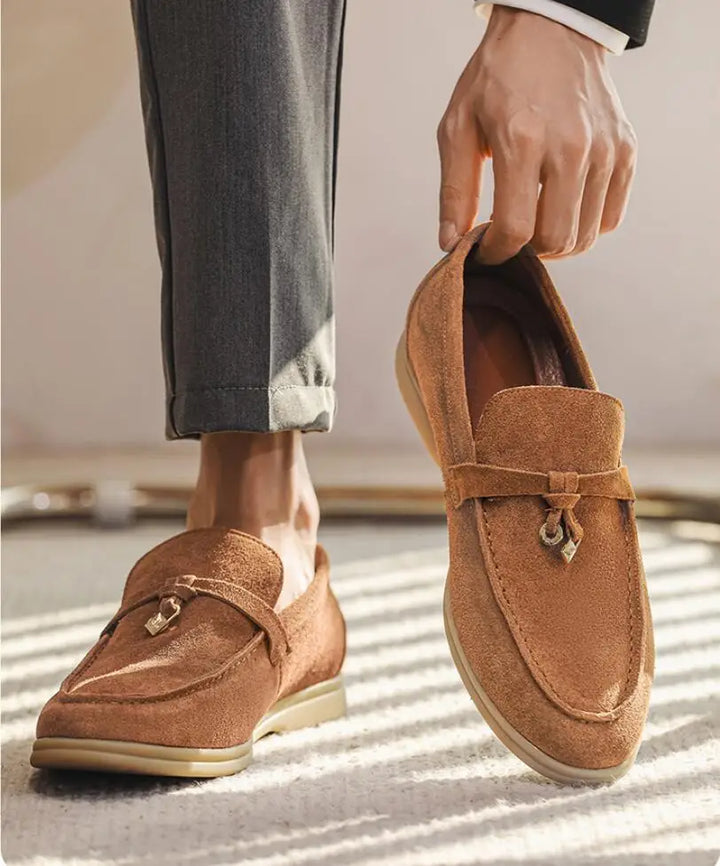 Maxime | Genuine Suede Tassel Loafers