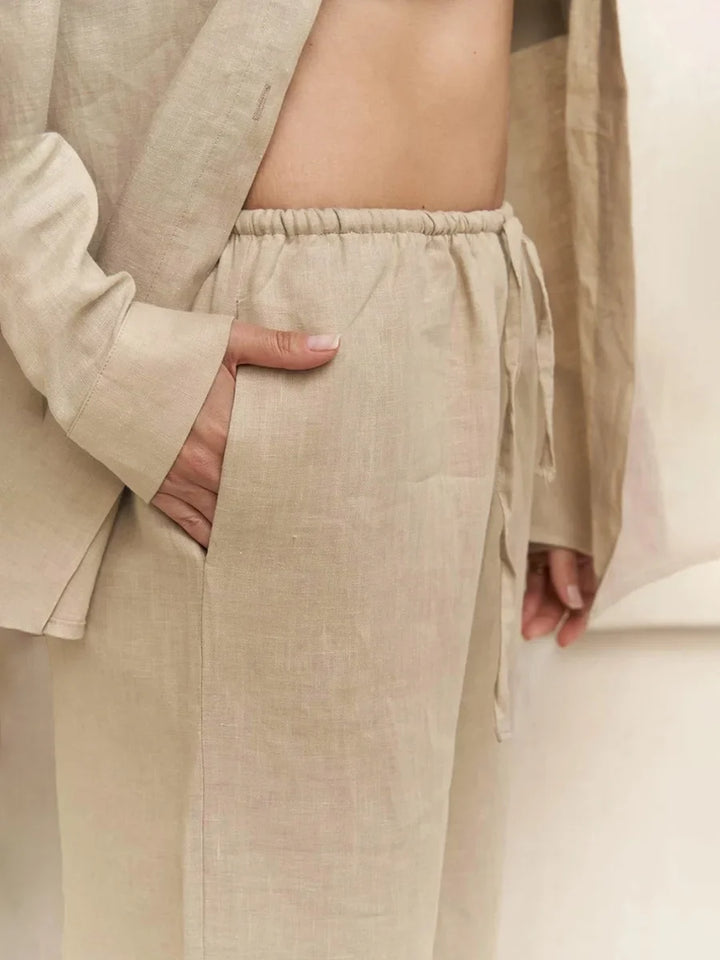 Edwige | Cotton Linen Two Piece Set