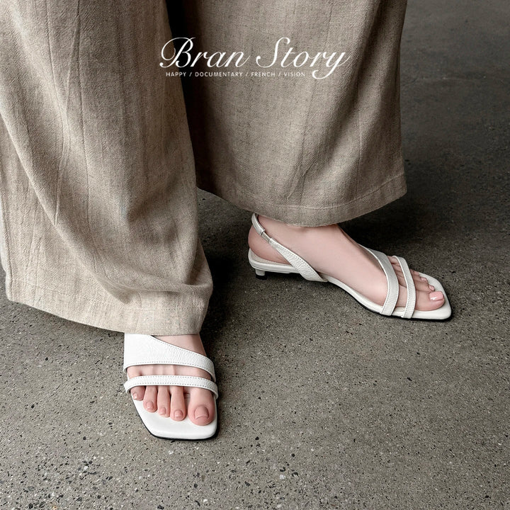 Estella | Sheepskin Lined Tie Strap Heels