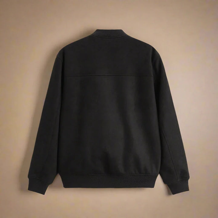 Damien | Brushed Cotton Zip Front Jacket