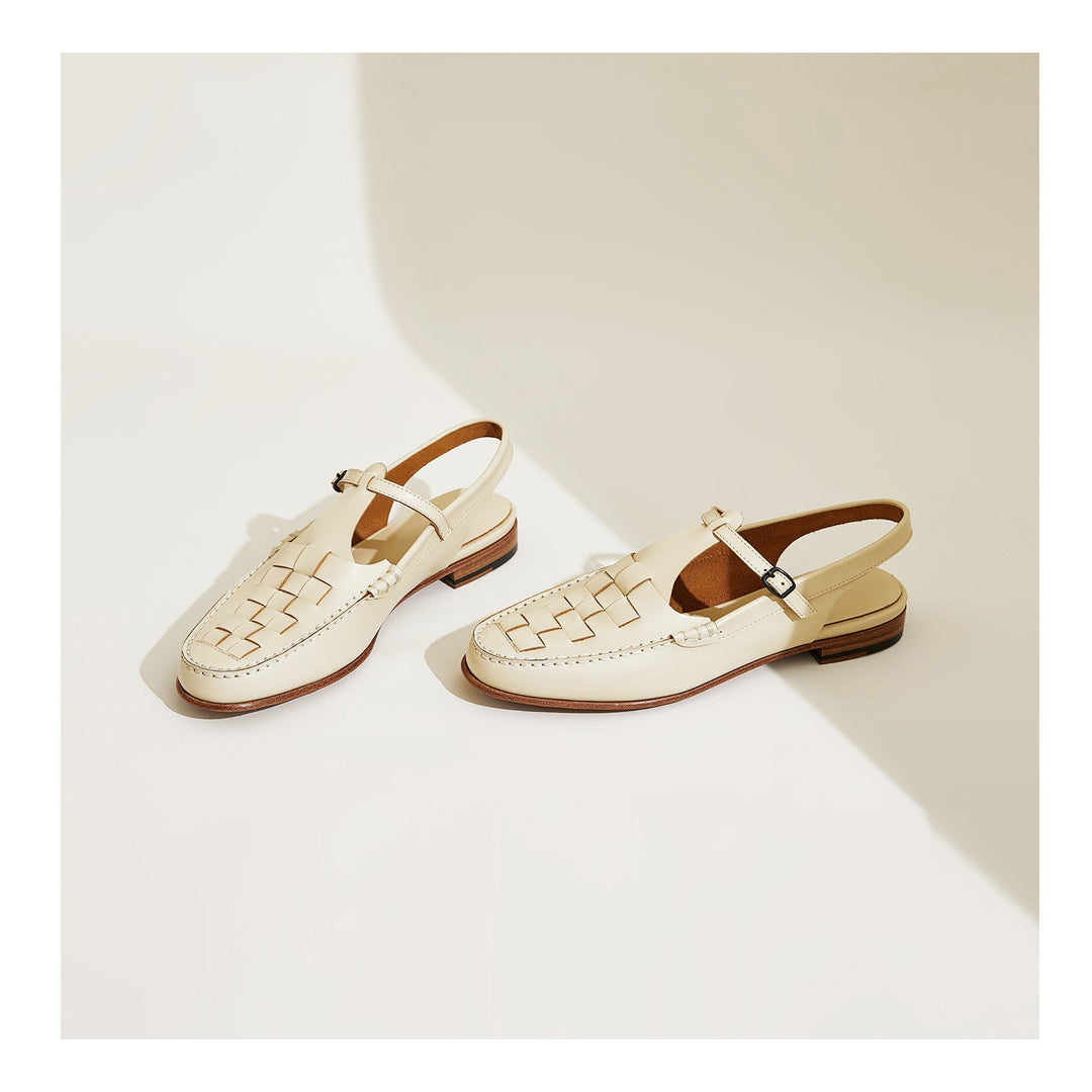 Peggy | Italian Leather Slingback Sandals
