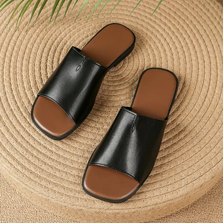 Frieda | Narrow Strap Flat Sandals