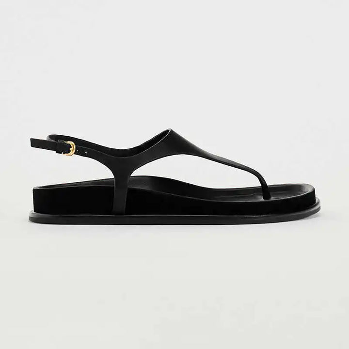 Eudora | Metal Trim Ankle Strap Flats