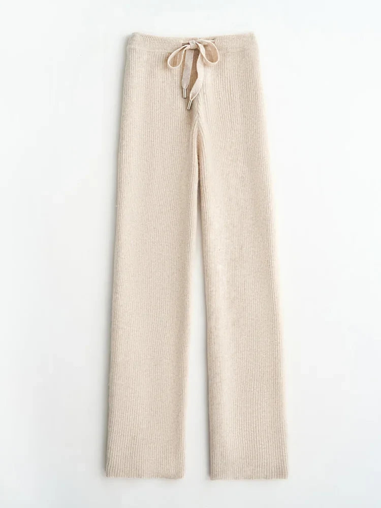 Laurencia | 30% Merino Knit Wide Leg Pants