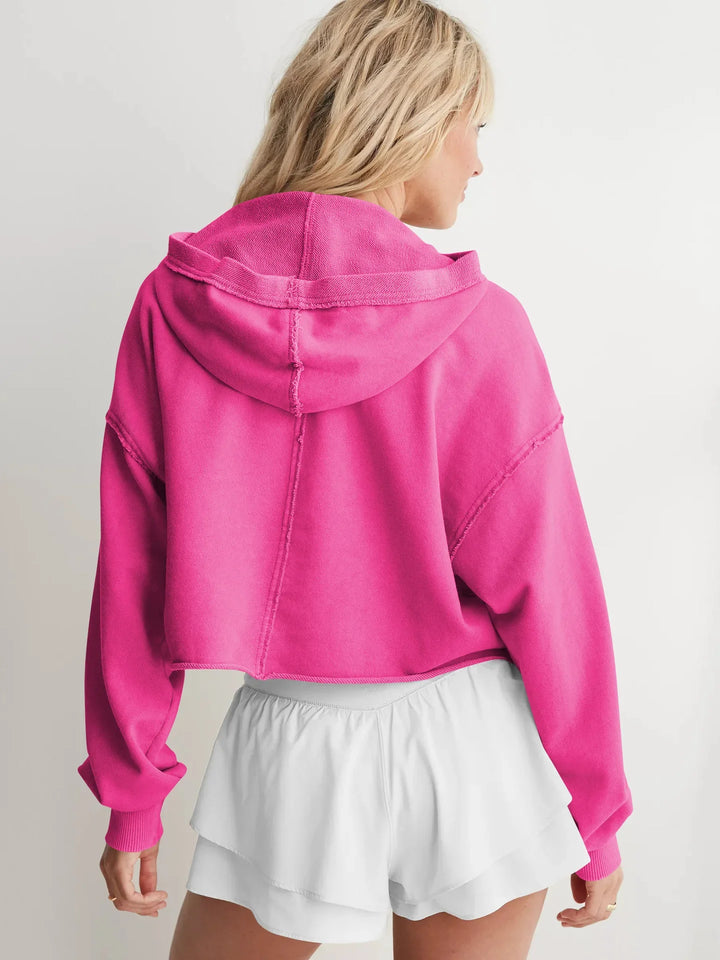 Philippa | 50% Cotton Cropped Hoodie