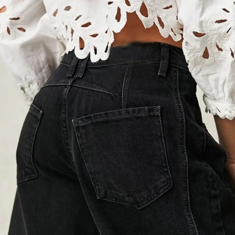 Malvine | Barrel Leg Cotton Denim Jeans