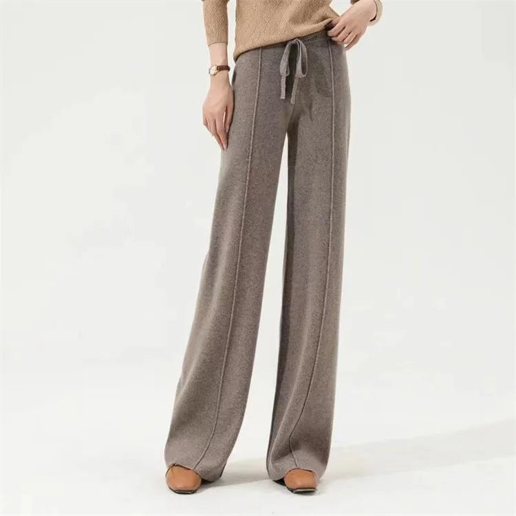 Hectorine | Merino Wool Wide Leg Trousers