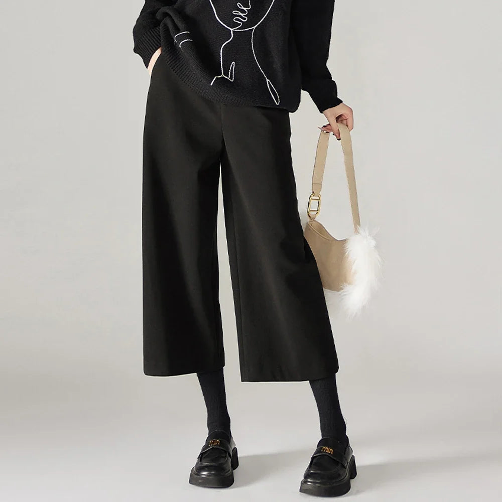 Aubertine | 55% Wool Elastic Waist Pants