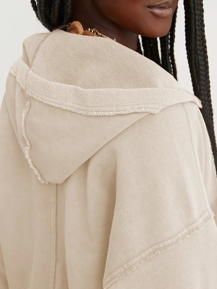 Philippa | 50% Cotton Cropped Hoodie