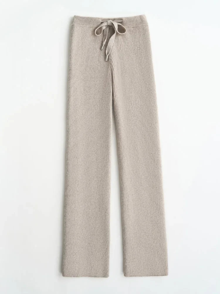 Laurencia | 30% Merino Knit Wide Leg Pants