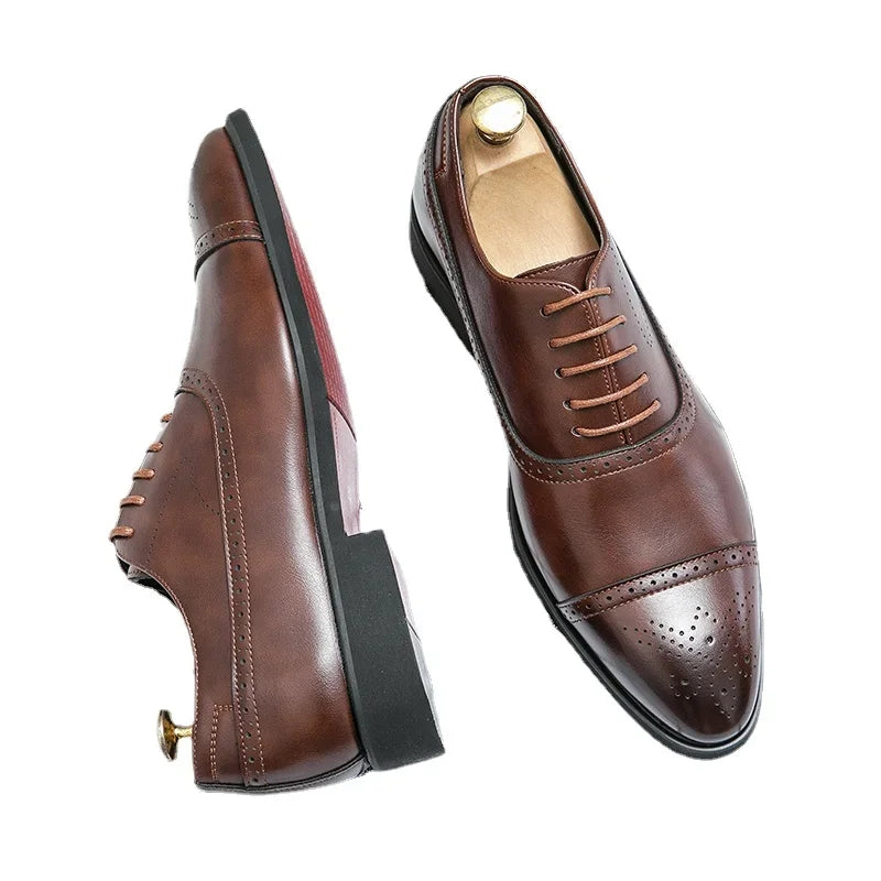 Frédéric | Red Sole Brogue Oxfords