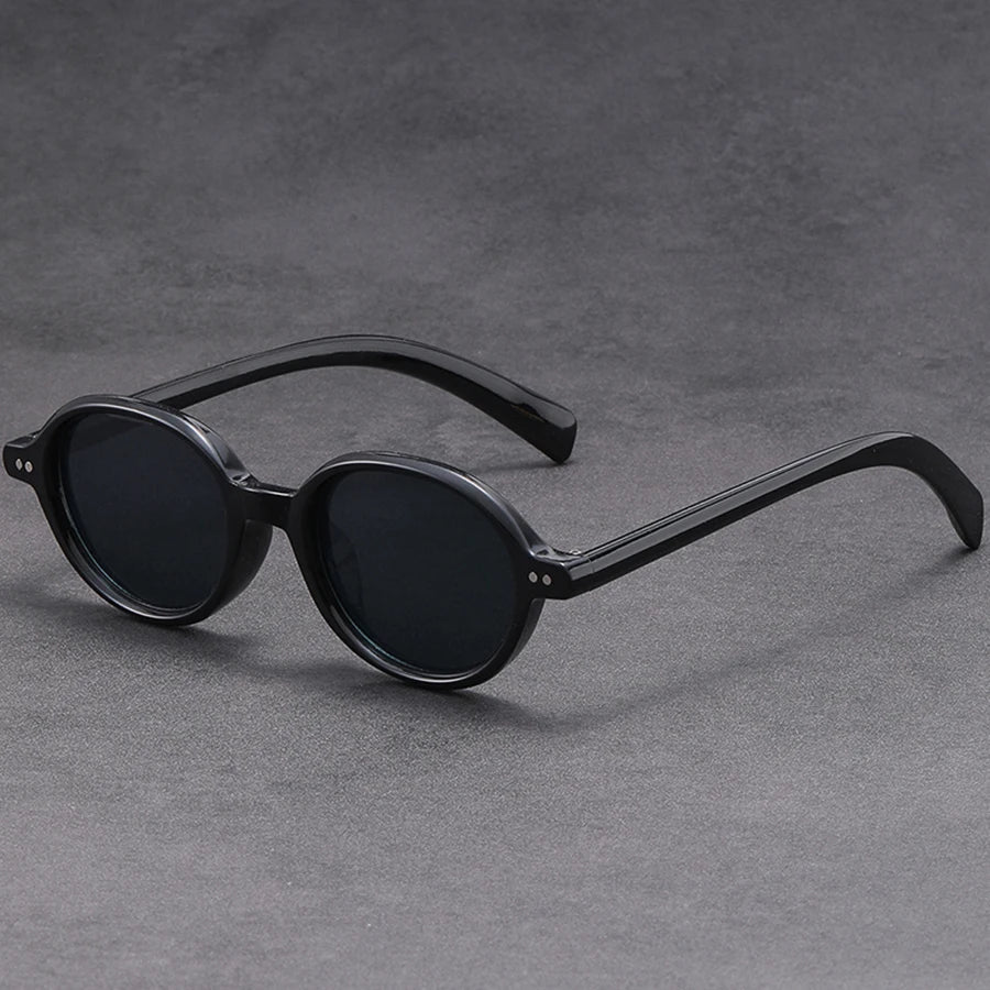 Deep Tint Round Acetate Sunglasses