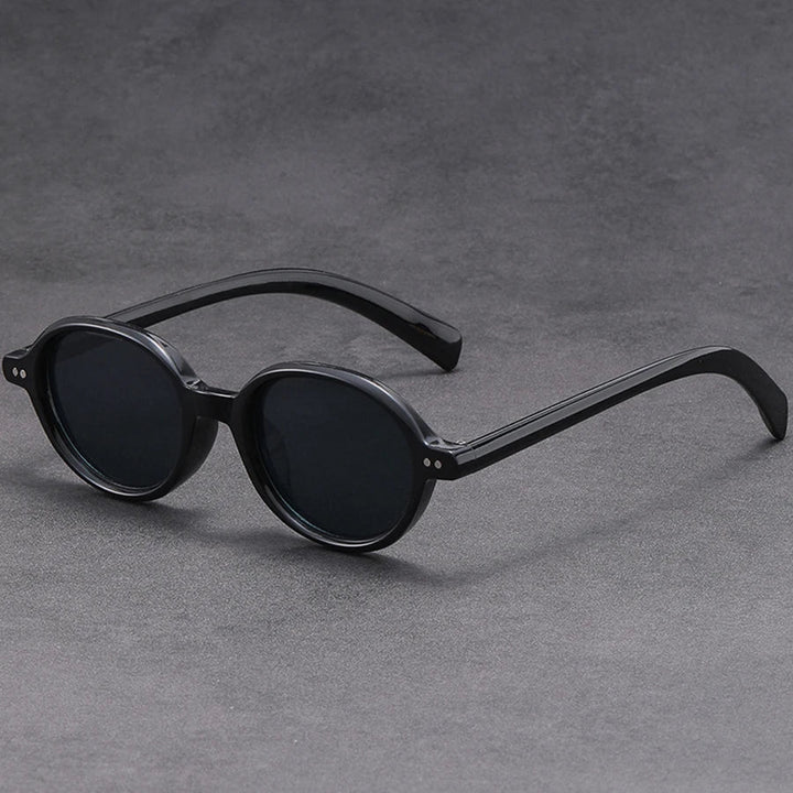 Deep Tint Round Acetate Sunglasses