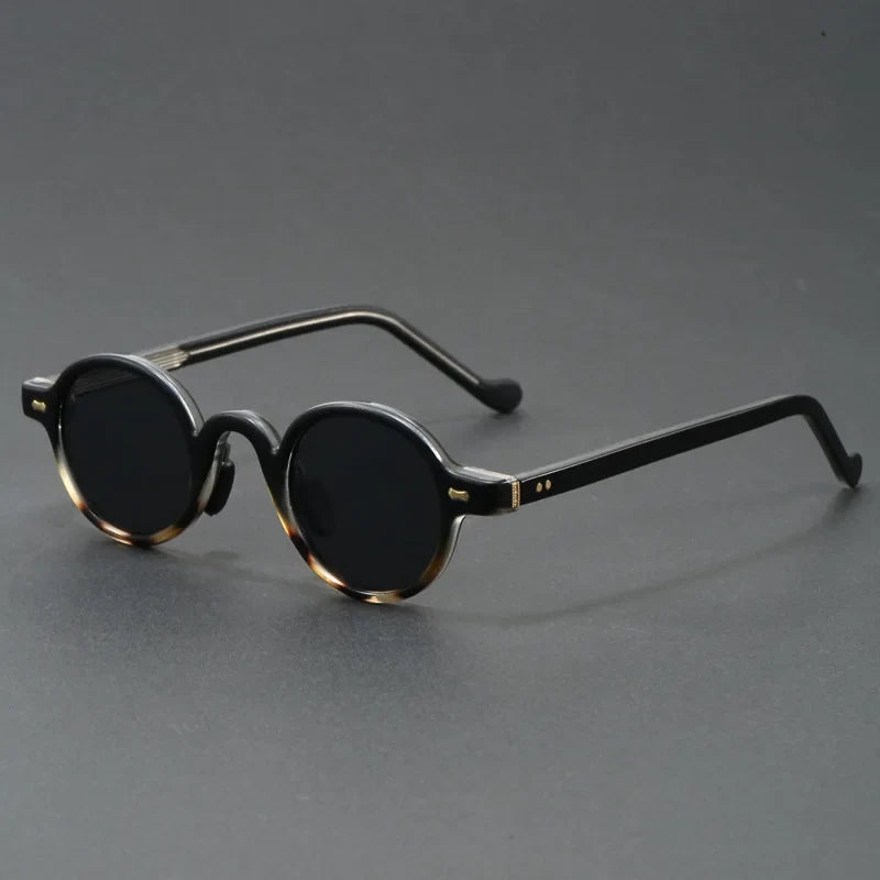 Translucent Round Acetate Sunglasses
