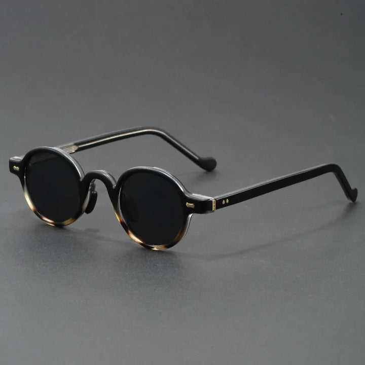 Translucent Round Acetate Sunglasses
