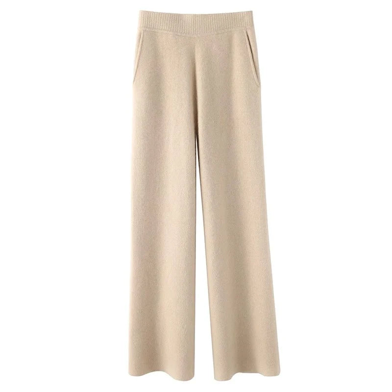 Hedwige | High Waist Cashmere Blend Pants