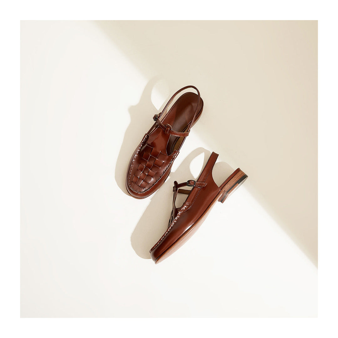 Peggy | Italian Leather Slingback Sandals