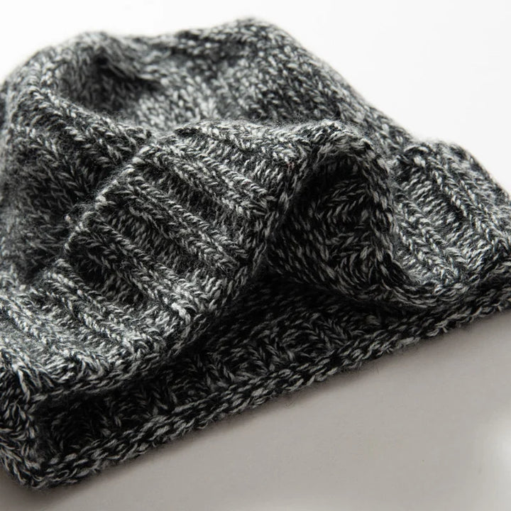 100% Cashmere Cable Knit Beanie