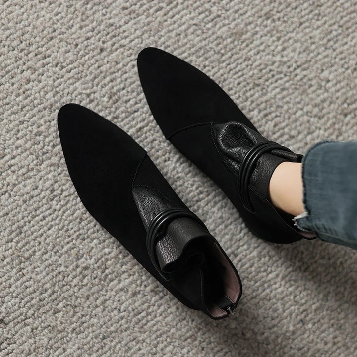 Rosemarie | Cow Suede Pointed Boots