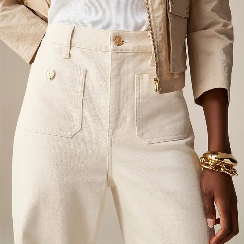 Johanne | High Waist Wide Leg Denim Jeans