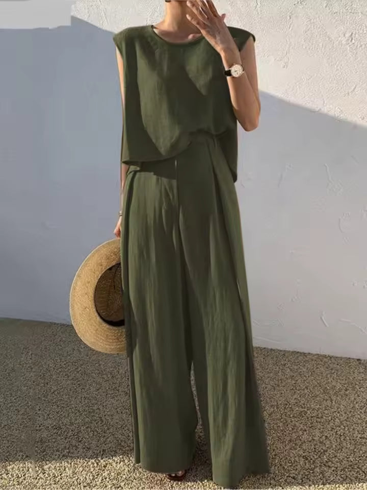 Donatienne | Tank and Wide Trouser Set