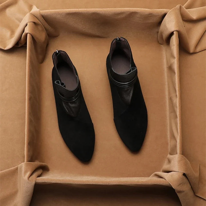 Rosemarie | Cow Suede Pointed Boots