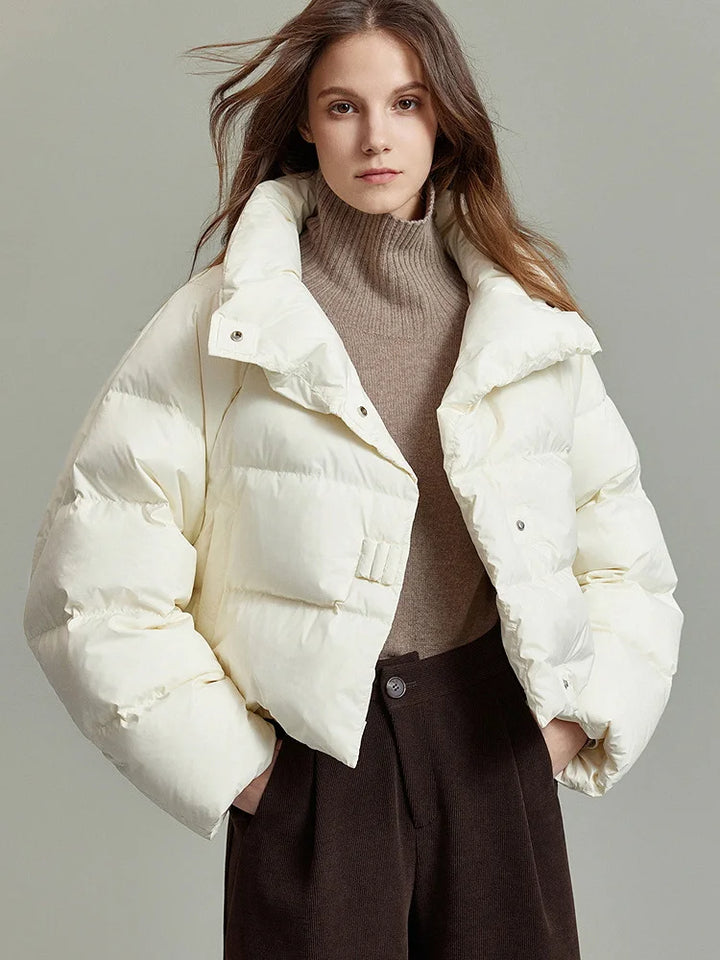 Léonide | Quilted Funnel Neck Parka