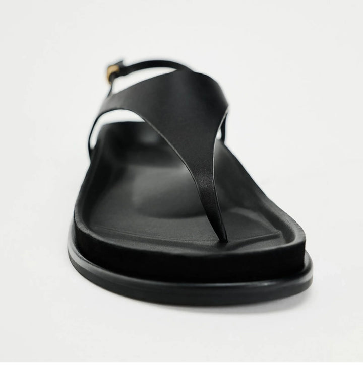 Eudora | Metal Trim Ankle Strap Flats