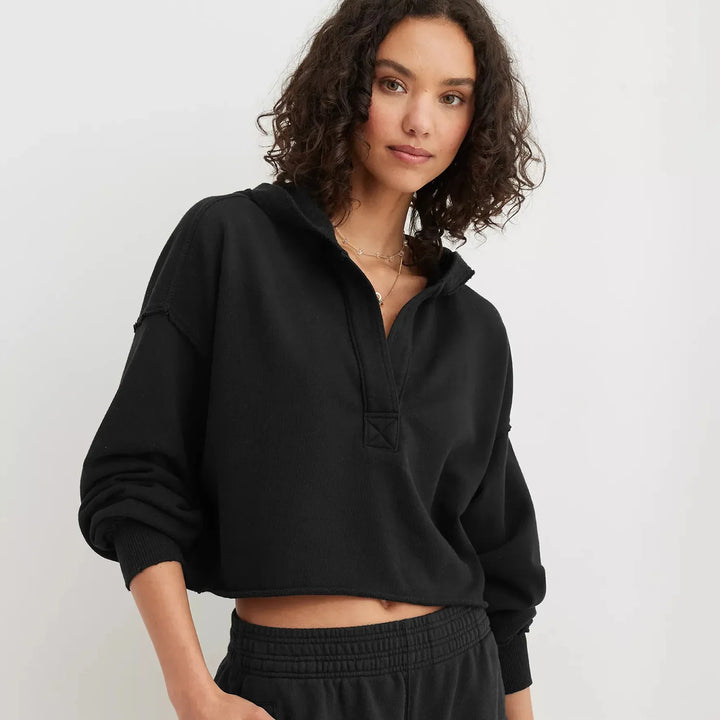 Philippa | 50% Cotton Cropped Hoodie