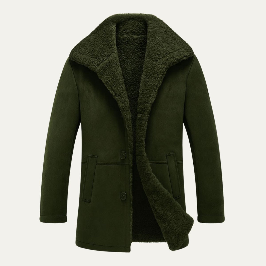 Gedeon | Shearling Collar Overcoat