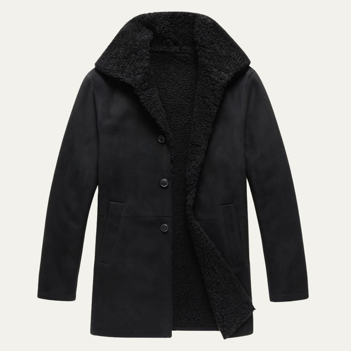 Gedeon | Shearling Collar Overcoat