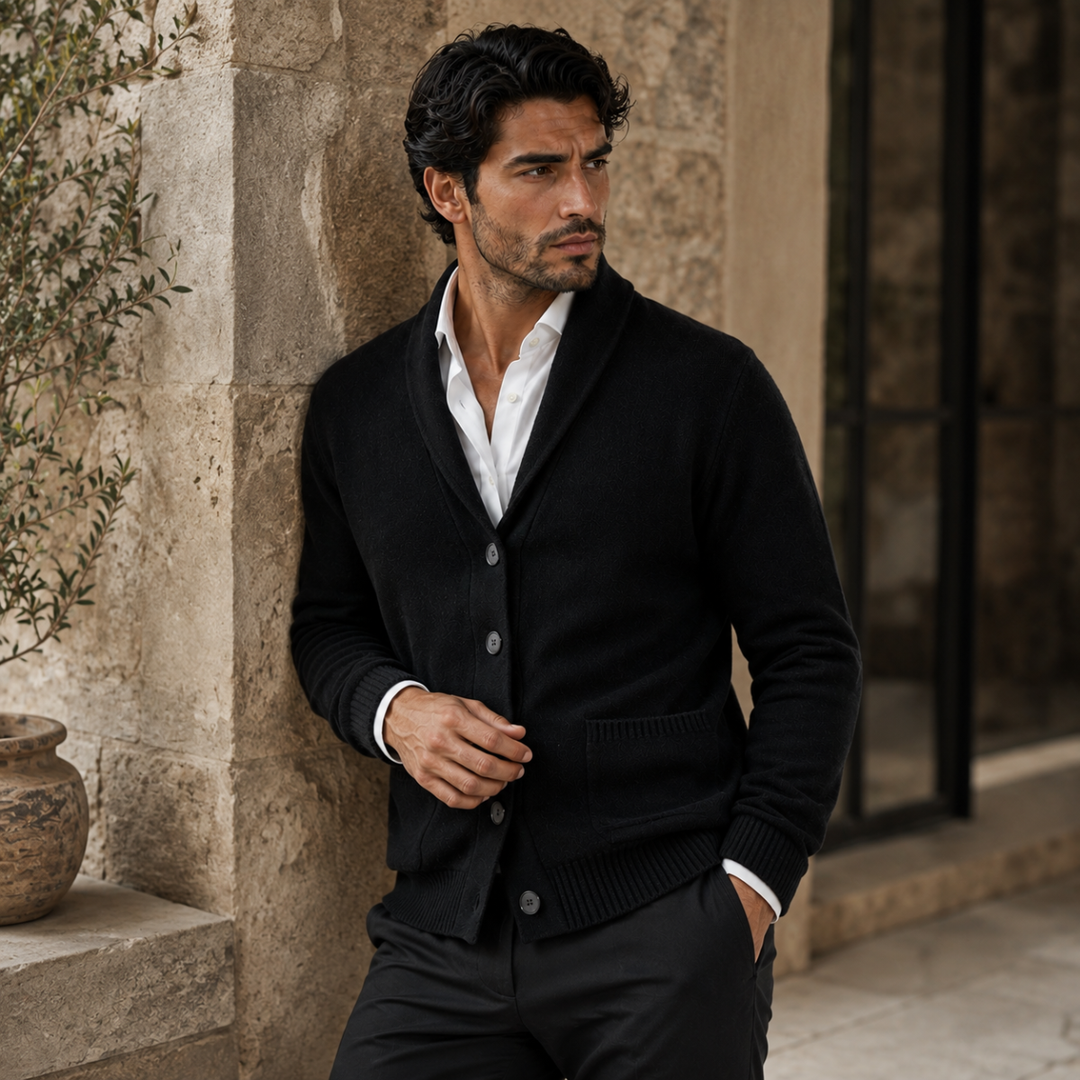 Jerome | Cashmere Shawl Collar Cardigan