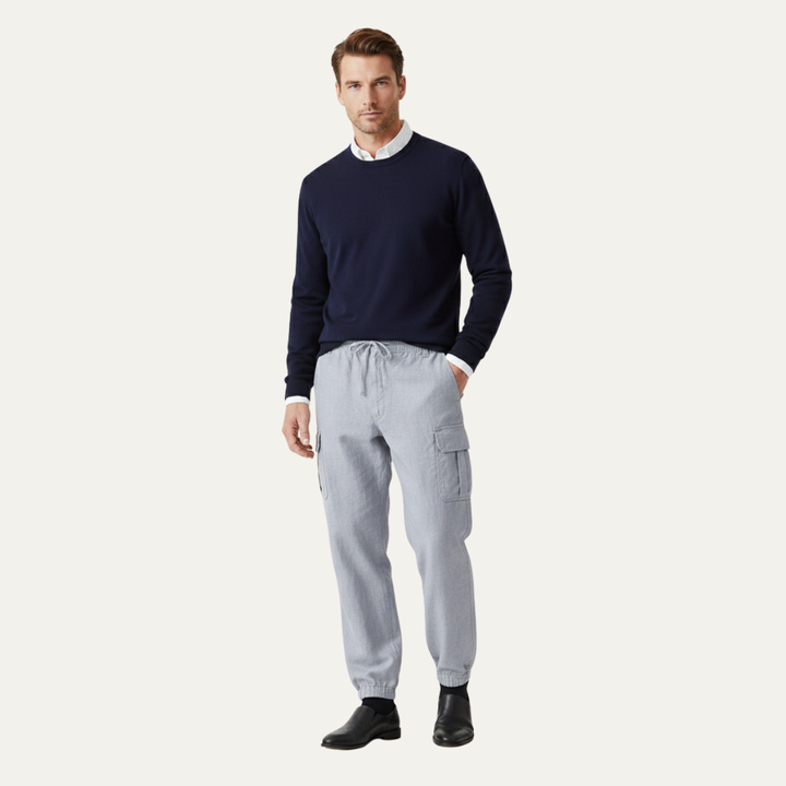 Théodore | Cotton Multi Pocket Cargo Trousers