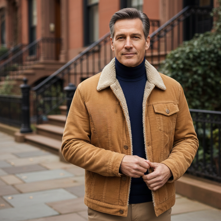 Edmond | Fleece Lined Corduroy Jacket