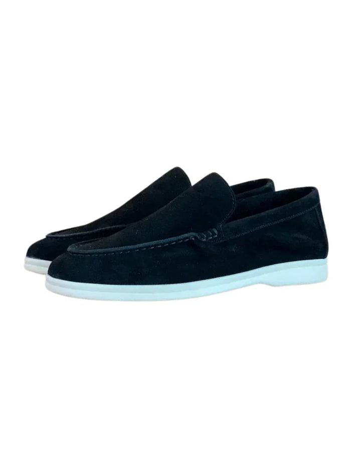 Henri | Apron Stitch Suede Loafers