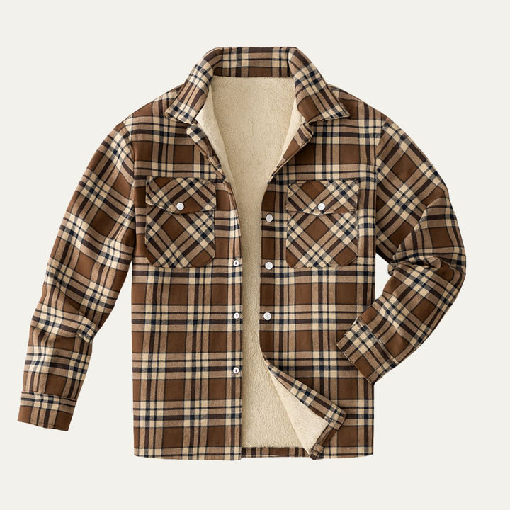 Lambert | Fleece Lined Plaid Work Jacket