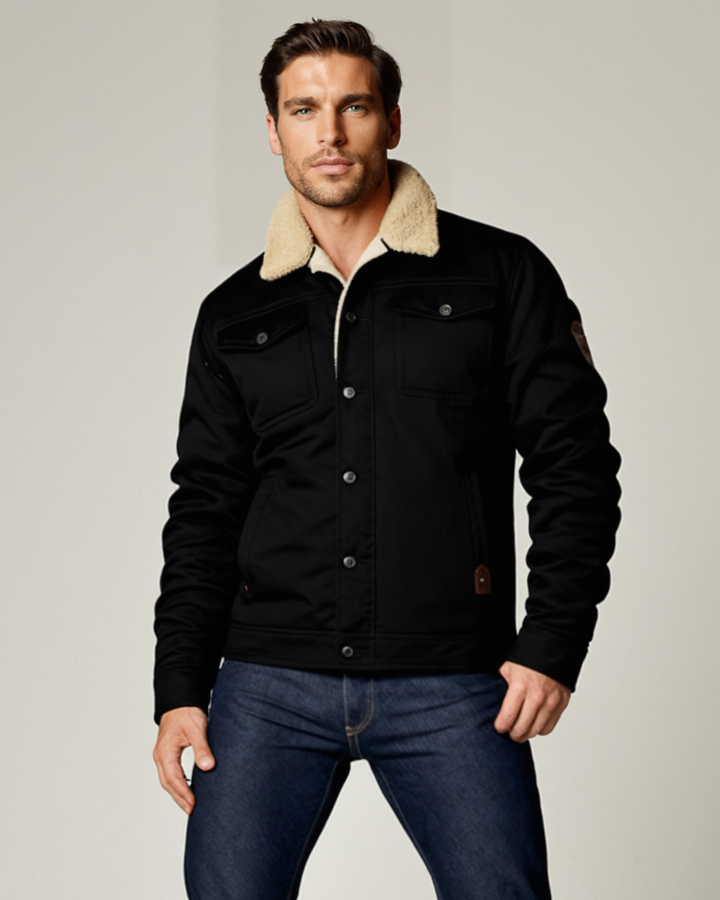 Ulric | Fleece Lined Button Front Jacket