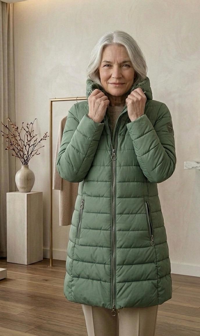 Georgina | Fleece Lined Quilted A-Line Coat