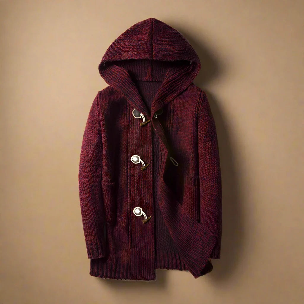 Cyprien | Wool Blend Hooded Cardigan