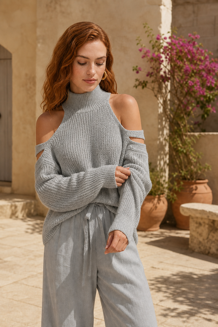 Claire | Knit Turtleneck and Trousers