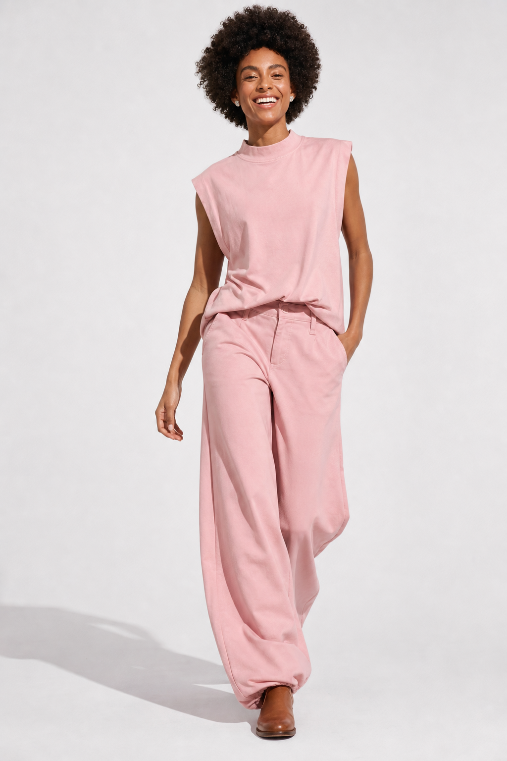 Francoise | Sleeveless Wide Leg Set