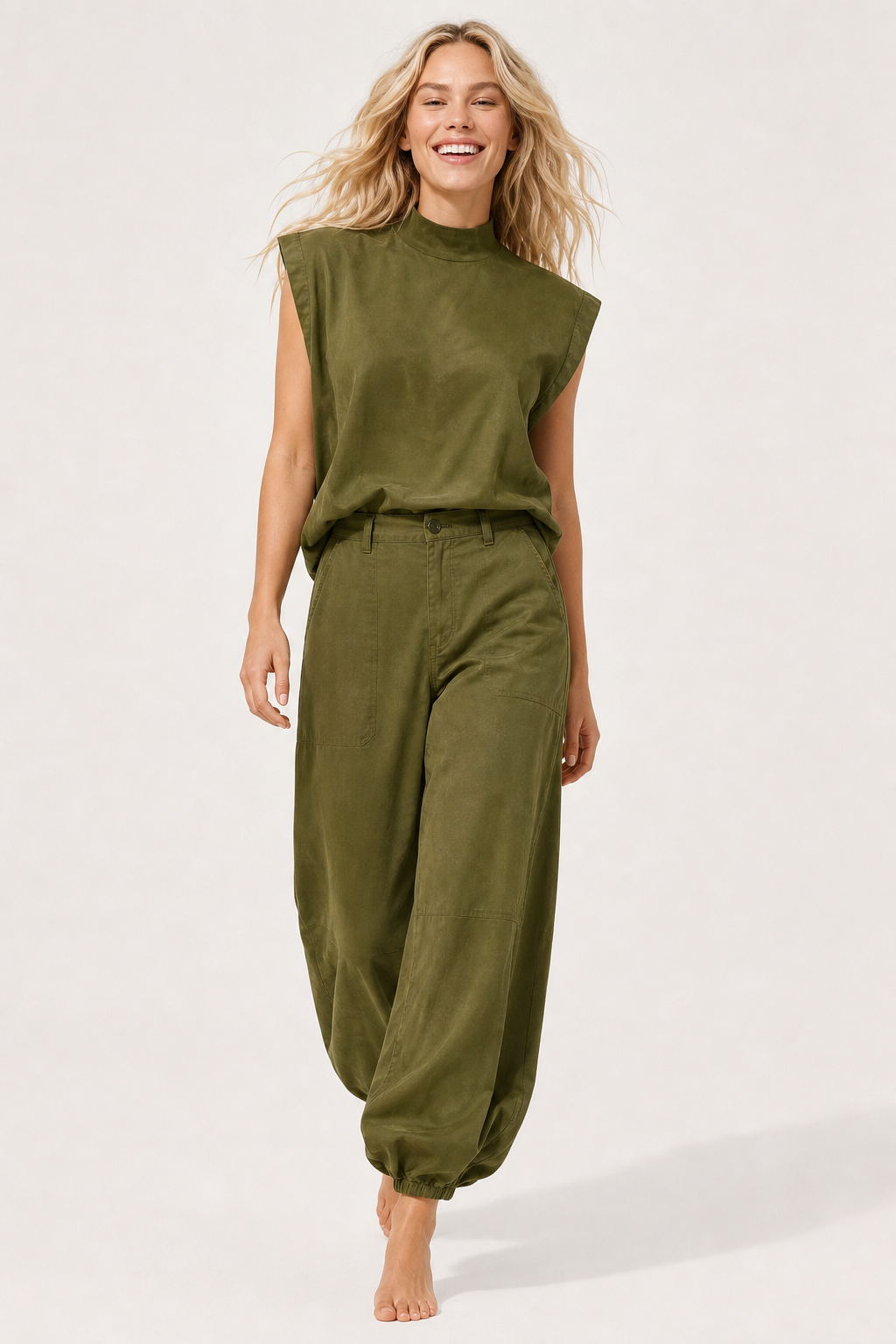 Francoise | Sleeveless Wide Leg Set