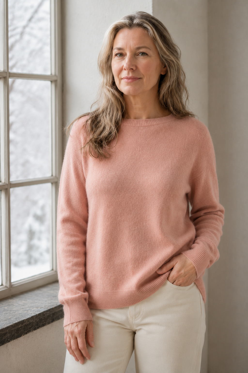 Anette | Warm sweater for cold days - Pink