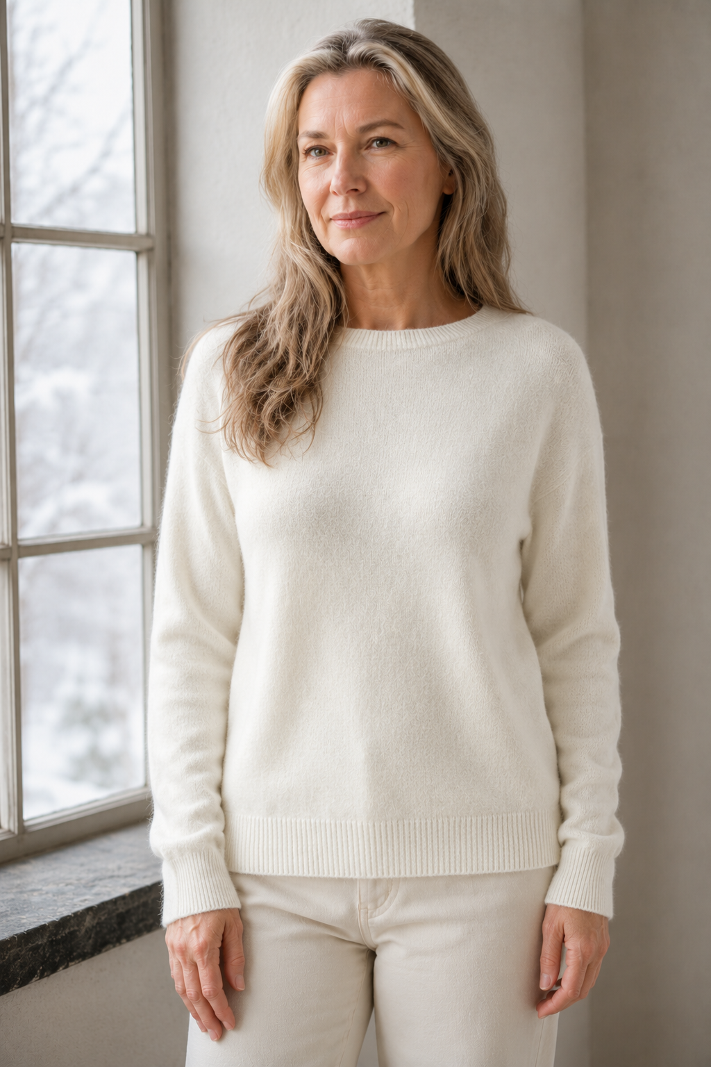 Anette | Warm sweater for cold days - White