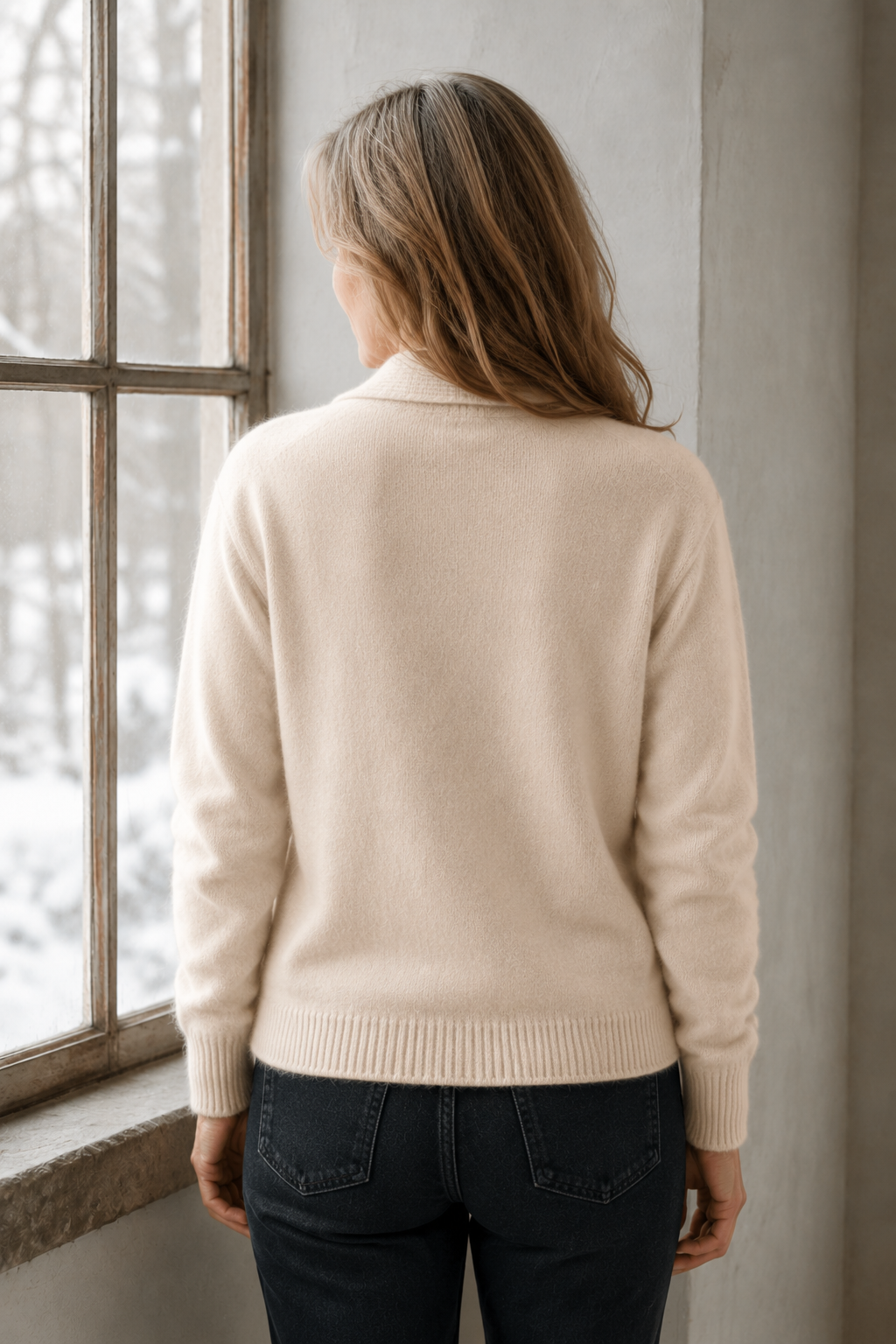 Annie™ | Knitted Cashmere Vest - Beige