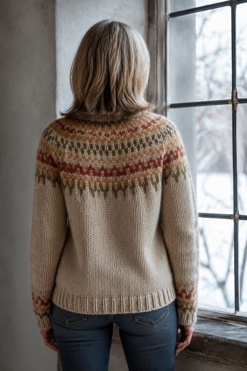 Astrid™ | Women's Nordic Sweater - Caramel