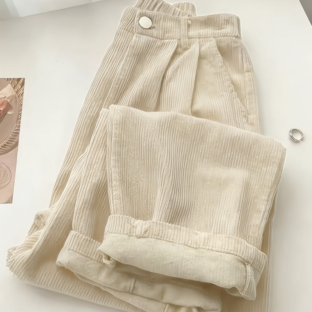 Scholastique | Woven Drape Wide Leg Pants