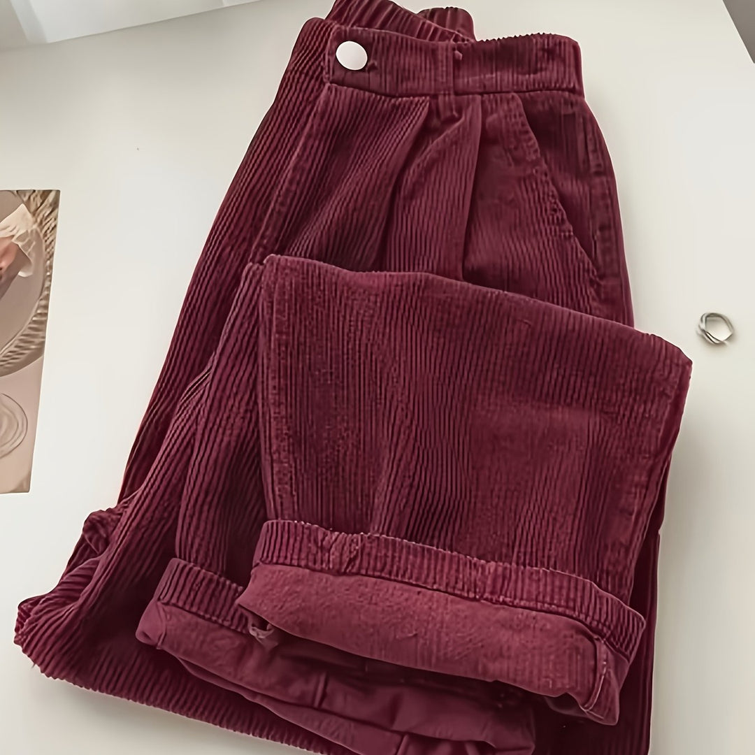 Scholastique | Woven Drape Wide Leg Pants